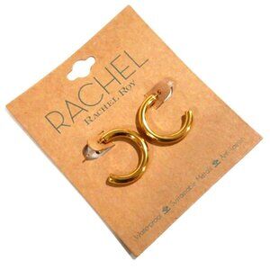RACHEL Rachel Roy Gold tone 1-in Open Hoop Earrings - Women's Fashion Jewelry